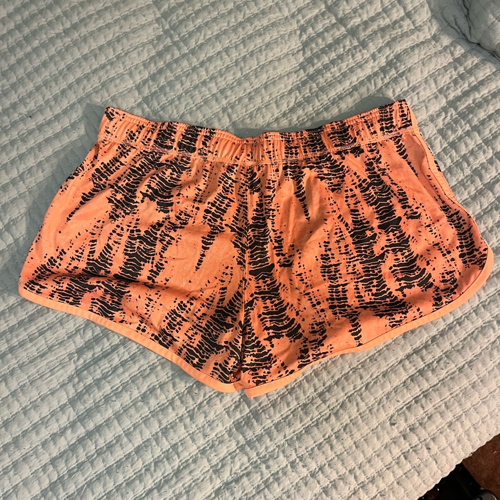 Under Armour Women's Athletic Shorts in Orange and Black - Picture 2 of 2